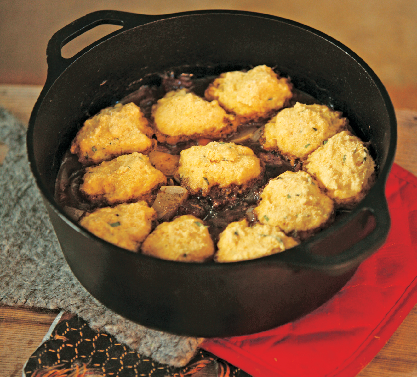 Herbed Cornmeal Dumplings Recipe Grit
